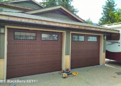 Salmon Arm Doors brown completed garage doors